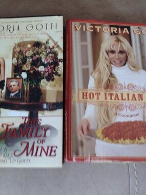 Set of 2 by Victoria Gotti: Hot Italian Dish A Cookbook & This Family of mine